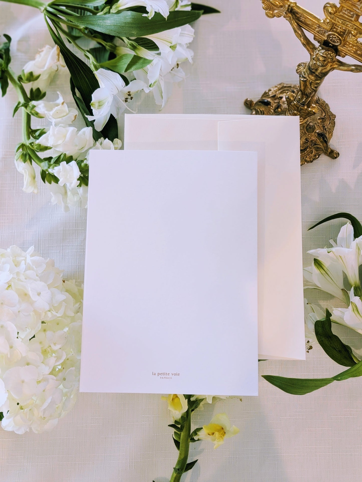 Baptism Card in Gold